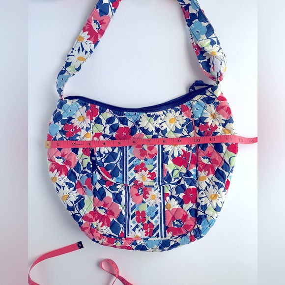 Vera Bradley Summer Cottage Pattern Crossbody Saddle Bag - Picture 7 of 13